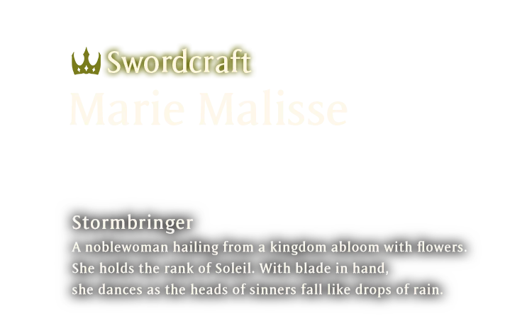 Swordcraft Marie Malisse